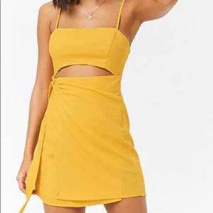 F21 Wrap Cutout Mini Dress